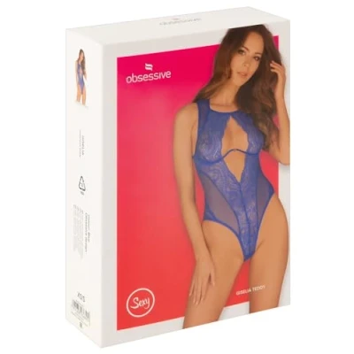 Afbeelding van Obsessive Giselia Kanten Body Blauw