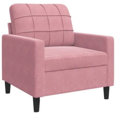 Afbeelding van Fauteuil 60 cm fluweel roze