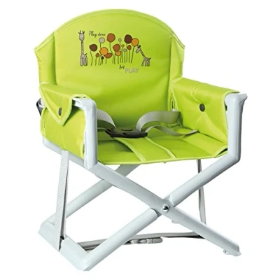Afbeelding van Play Dire, Verhoger kinderstoel, Gecapitonneerde zitting, Groen, Wit, Afbeelding, 3 punten, 15 kg