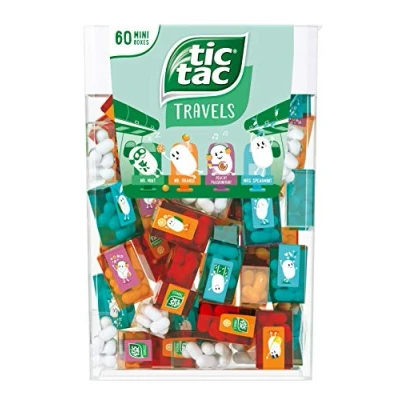 Image de TIC TAC Boîte de 60 mini boîtes (3,9 g chacune), menthe aromatisée ARTIFICIALLY