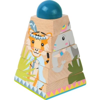Afbeelding van Small Foot Kubus puzzel &quot;Jungle&quot;