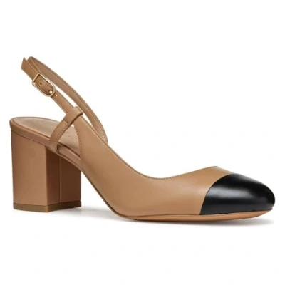 Afbeelding van Geox D Virnilisa 65 A damespumps, beige/zwart., 39 EU