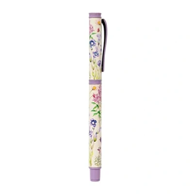 Afbeelding van Grupo Erik Balpen Botanical Wild Flowers medium punt, zwarte inkt, metalen pen, cadeau idee