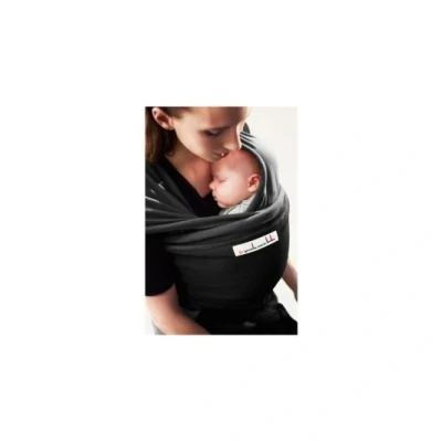 Image de Je porte mon bébé echarpe de portage originale noir