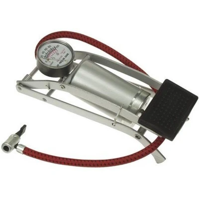 Afbeelding van Voetpomp met manometer Velleman
