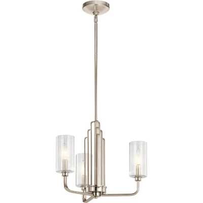 Afbeelding van Kichler LED Kroonluchter 3X E14 Max 40W Dimbaar Polished Nickel