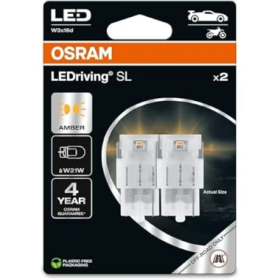 Image de 2 ampoules osram ledriving wy21w 12v 1,4w