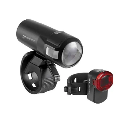Afbeelding van AXA Compactline 35 Lux LED Fietslampjes Voor en Achter Fietsverlichting USB Oplaadbaar