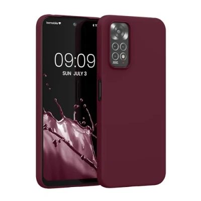 Afbeelding van kwmobile telefoonhoesje geschikt voor Xiaomi Redmi Note 11 / 11S Hoesje smartphone Back cover in magenta lila
