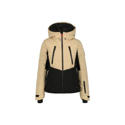 Afbeelding van Icepeak Electra Winterjas Dames Beige Black 34 Ski Jassen