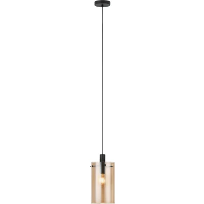 Afbeelding van Eglo Hanglamp Polverara Amber Zwart
