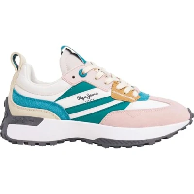 Afbeelding van Pepe Jeans Lucky Mains Sneakers laag, Dames, Maat: 37, Spritzer pink Polyester