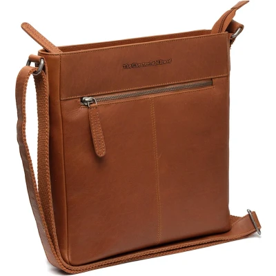 Afbeelding van The Chesterfield Brand Leren Schoudertas Cognac Kreta