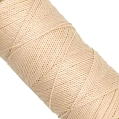 Afbeelding van Linhasita Gewaxte draad 100 g / 170 m Polyester 1 mm dikke macrame, 30 kleuren ecru
