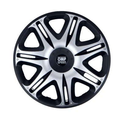 Afbeelding van Hubkap OMP OMPS07031512 Zilverkleurig Zwart 15&quot;