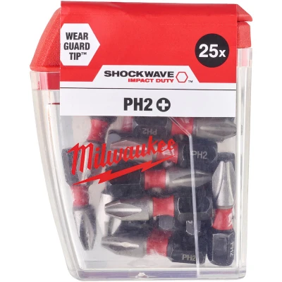 Afbeelding van Schroefbit Shockwave Ph2 25 Mm (25 Stuks)