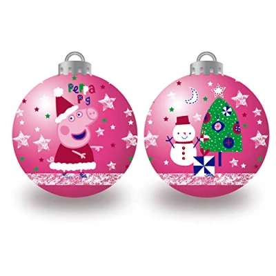 Afbeelding van Kerstbal Peppa Pig Cosy corner Fuchsia 6 Stuks Plastic (Ø 8 cm)