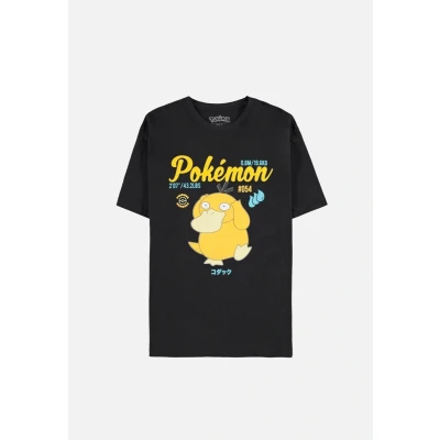 Afbeelding van Pokémon Psyduck Vintage Heren T shirt 2XL Zwart