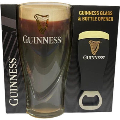 Afbeelding van Guinness Bierglas Harp Gravity &amp; Flesopener Cadeauset