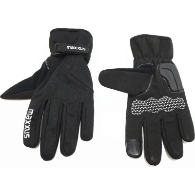 Afbeelding van Maxxus Handschoenen windbrekend met tactiele index zwart grijs XL