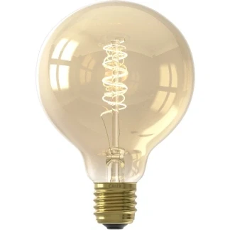 Afbeelding van Calex LED Lamp E27 3 Staps Dimmer Dimbaar ST64 Goud Warm Wit Licht 5.5W