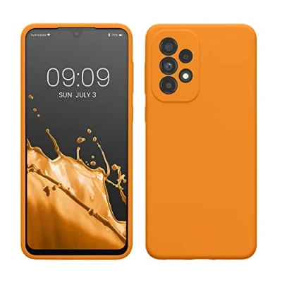 Afbeelding van kwmobile telefoonhoesje geschikt voor Samsung Galaxy A33 5G Hoesje smartphone Back cover in fruitig oranje