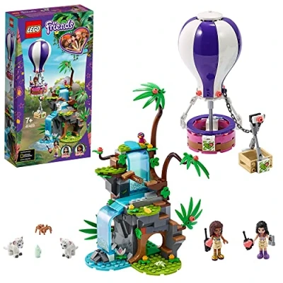 Afbeelding van LEGO Friends Tijger Reddingsactie met Luchtballon in Jungle 41423
