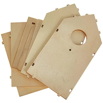 Afbeelding van Rayher 62224000 Houten bouwset voor volière FSC Mix Credit, 11 x 10,5 17 cm, 7 delig, decoratief object, artikel