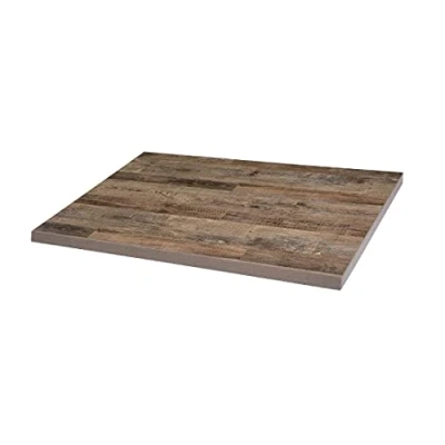 Afbeelding van Bolero Voorgeboord Rechthoekig Tafelblad Urban Dark 1100x700mm DT440