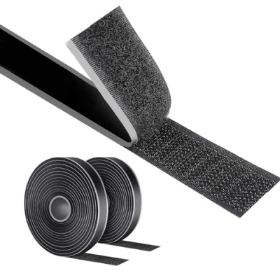 Afbeelding van AiQInu Extra sterk zelfklevend klittenband, 8 m x 16 mm, zelfklevende klittenbandsluiting, dubbelzijdig klittenband voor muggennet, handwerk