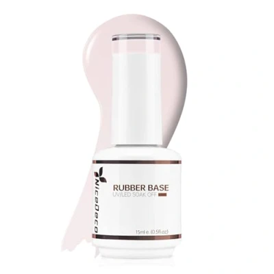 Afbeelding van Nicedeco Rubber Base Gel 15 ml nagellak, gel, semi permanent, UV, LED, nude, reparatie en versterking van de nagels, 23