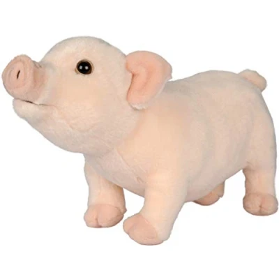 Afbeelding van Uni Toys Roze varken 28 cm (lengte) pluche varkentje knuffeldier
