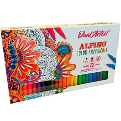 Afbeelding van Set Viltstiften Alpino Dual Artist Multicolour (72 Onderdelen)