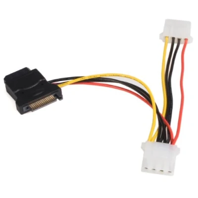 Afbeelding van StarTech.com LP4SATAFM2L interne stroomkabel 0,153 m
