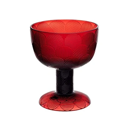 Afbeelding van Iittala Miranda Schaal Op Voet 12 Cm Cranberryrood