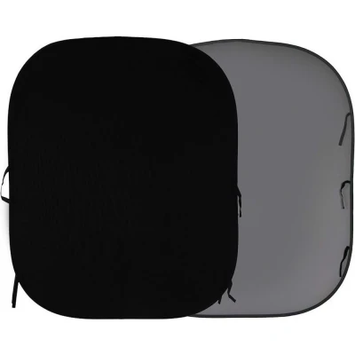Afbeelding van Manfrotto opvouwbare achtergrond 180x215cm zwart/grijs