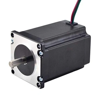 Afbeelding van STEPPERONLINE Nema 23 stappenmotor 2,4 Nm 4,0 A 57 x 82 mm as 8 4 draden voor 3D printer/CNC freesmachine