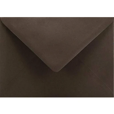 Afbeelding van Netuno 25 enveloppen donkerbruin B6 125 x 175 mm 115 g Sirio Color Cacao kleurrijke puntige klep decoratieve voor bruiloftsuitnodigingen wenskaarten ansichtkaarten verjaardag
