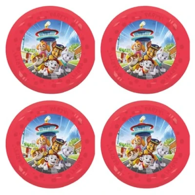 Afbeelding van PAW Patrol Bord &amp; Beker Set / Kinderservies Serviesset Rood Kunststof 2 Delig