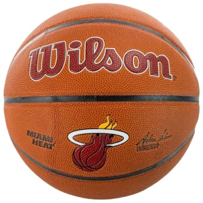 Afbeelding van Wilson NBA Team Alliance Miami Heat basketbal rood