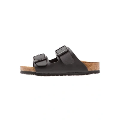 Afbeelding van Birkenstock Arizona Pantoffels voor kinderen, Maat: 26, Black Hoogwaardig imitatieleer