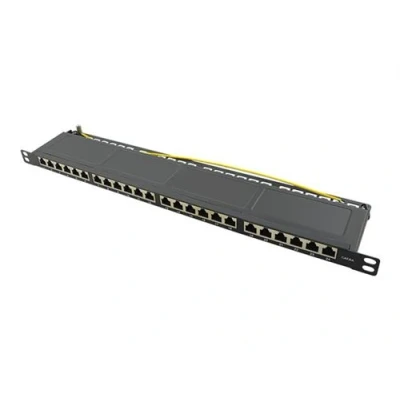 Image de LogiLink Tableau de connexions montable sur rack RJ 45 X 24 noir, RAL 9005 0.5U 19&quot;