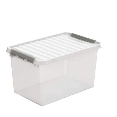 Afbeelding van Sunware Q Line 6 dozen 62 liter 600 x 400 340 mm transparant/grijs