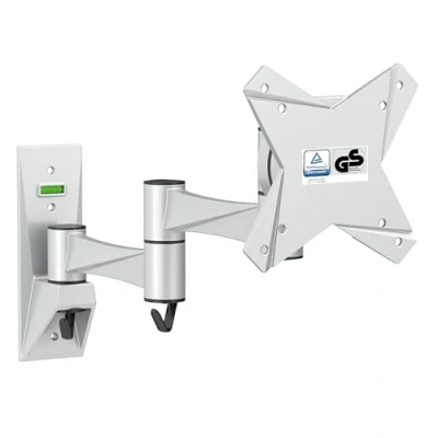 Afbeelding van RICOO TV muurbeugel 13 32 inch (33 81 cm) S1711 hangend draaibaar kantelbaar monitorhouder PC universele monitorhaak VESA 100 x grijs
