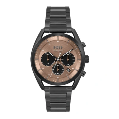 Afbeelding van BOSS Chronograaf schwarz braun, Heren, Maat: One Size, braun