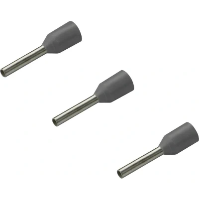 Afbeelding van Rittal 4050.743 Adereindhulzen 0.75 mm² Deels geïsoleerd Grijs 500 stuk(s)