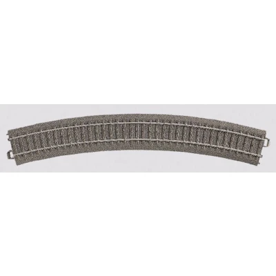 Afbeelding van H0 Märklin C rails (met ballastbed) 24330 Gebogen 30 R3