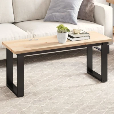 Afbeelding van Tafelblad rechthoekig 110x40x2,5 cm massief grenenhout