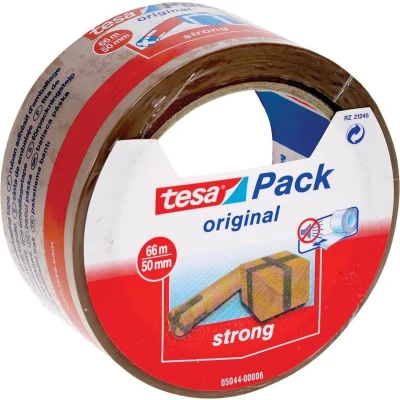 Afbeelding van Verpakkingstape Tesa 50mmx66m bruin blister PP
