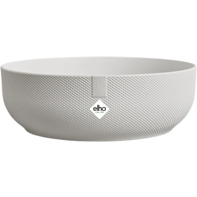 Afbeelding van Elho Jazz Bowl 28 Bloempot voor Binnen 100% Gerecycled Plastic Ø 27.5 x H 9.0 cm Zijdewit